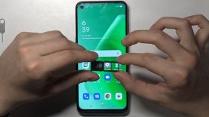 Как вставить SIM карту и карту памяти в телефон OPPO A54 5G / SIM и SD карта на OPPO A54 5G