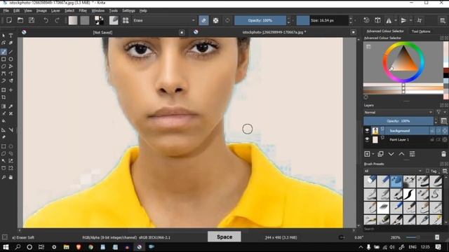 How to make passport size photo in krita (Hindi) смотреть онлайн