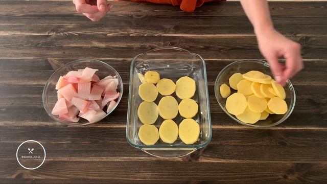 Рыба с картошкой в духовке / fish and potatoes in the oven смотреть онлайн