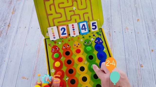 Весёлые гусеницы, развивающая игра смотреть онлайн
