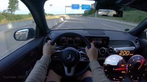 2021 Mercedes Benz GLB 180 136 PS TOP SPEED AUTOBAHN DRIVE POV