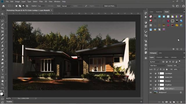 Enhancing Architectural Renderings In Photoshop Using Color Lookup
