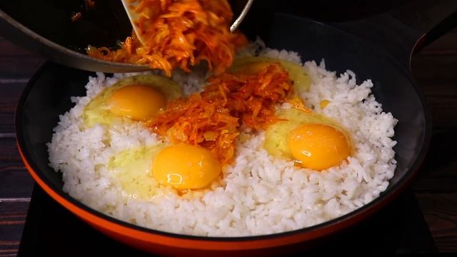 Перемешайте Рис с яйцом! Ужин или обед на скорую руку! ?Вкуснее плова? Рис на ужин ПО-НОВОМУ смотреть онлайн