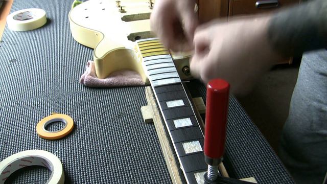 1983 Burny Les Paul Custom (Yellow) in for a complete re-fret + re-wire 03 смотреть онлайн