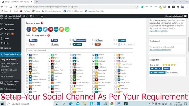 HOW TO INSTALL SOCIAL SHARING BUTTON ON BLOG | WORDPRESS TUTORIAL смотреть онлайн
