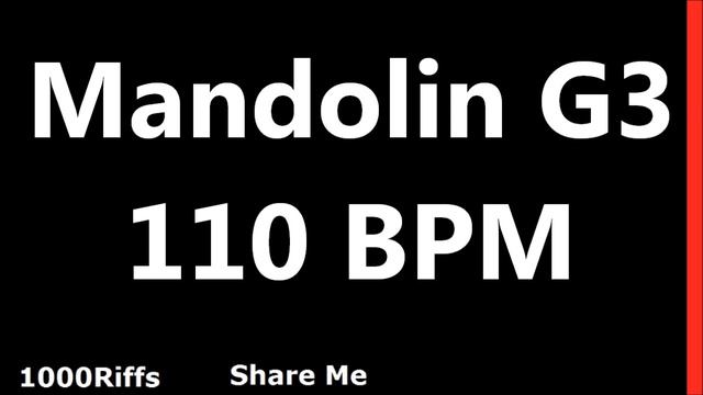 Mandolin Metronome G3 : 110 BPM смотреть онлайн