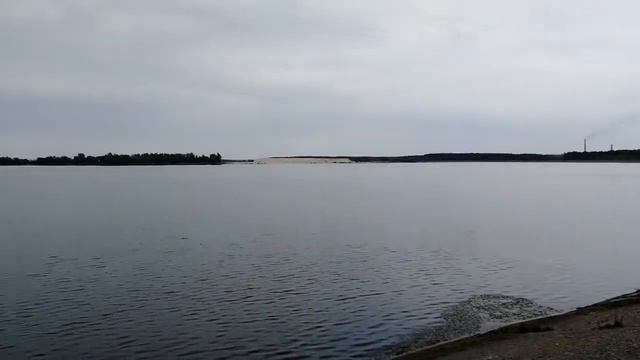 Липецкое море или Матырское водохранилище со стороны центра дамбы. смотреть онлайн