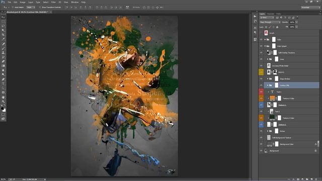 Color Splash Photoshop Effect Tutorial | Automatically create mixed media digital art смотреть онлайн