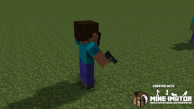 Майнкрафт анимация стрельба смотреть онлайн