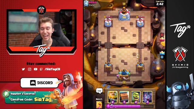 2.9 ELIXIR! NEW FASTEST ROYAL GIANT CYCLE DECK — Clash Royale смотреть онлайн
