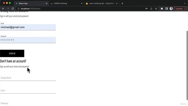 06 Authentication + Firebase - 015 Sign In Form смотреть онлайн