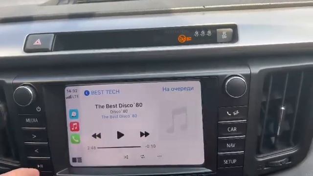 Оригинальный , Заводской CarPlay и Android Auto в Toyota RAV 4 2016-2019 г.в. смотреть онлайн