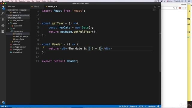 Using dynamic data in React js 2020 смотреть онлайн