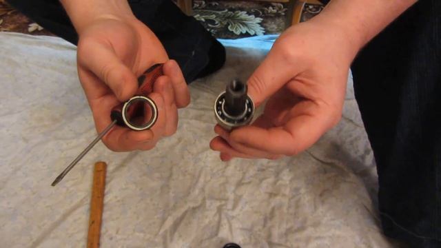 Разборка и смазка картриджа каретки велосипеда (Disassembly and lubrication of the bottom bracket) смотреть онлайн
