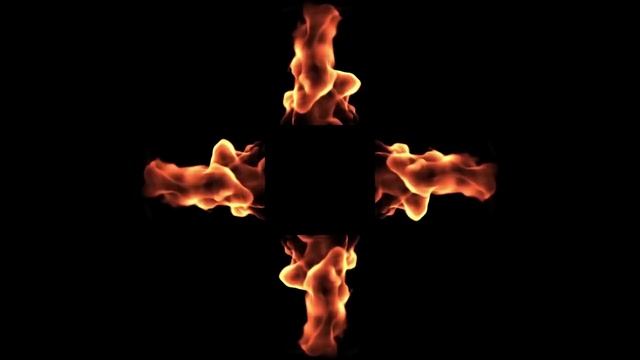 Fire   Screen Up Pyramid Hologram Holographic 3D 4K