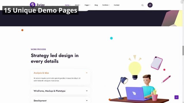 Swipy Creative Agency Website ★ WordPress Themes & Templates ★ смотреть онлайн