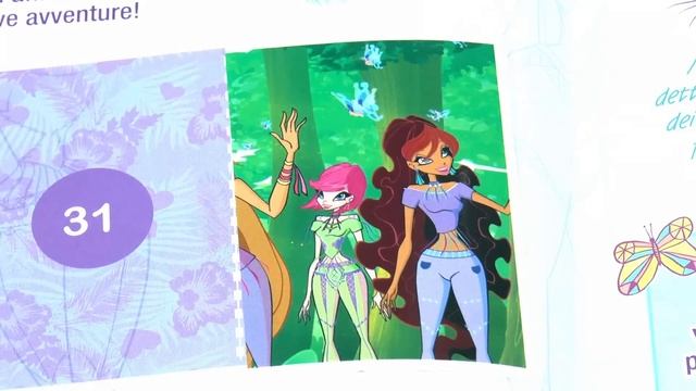 Winx Club - Мода и Магия (наряды Винкс из 7 сезона) - обзор журнала с наклейками смотреть онлайн