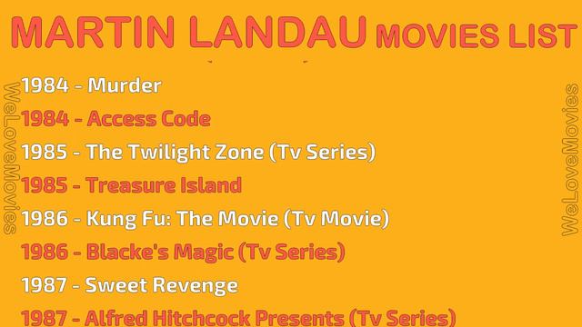 MARTIN LANDAU MOVIES LIST смотреть онлайн