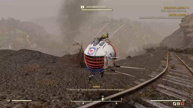 "Responders' Eyebot w/ morse code" - Fallout 76 Random Encounters смотреть онлайн