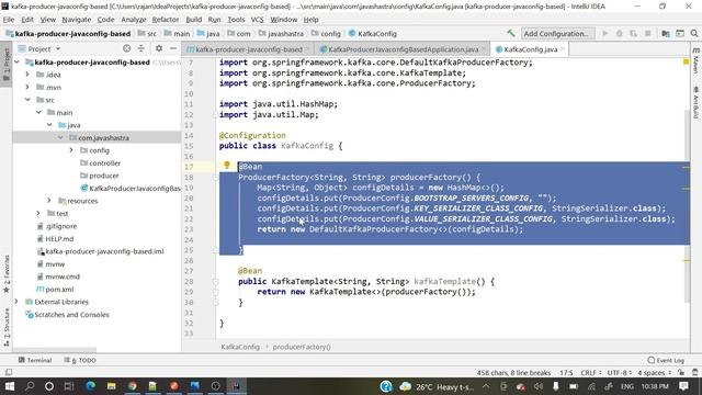 kafka producer java config based | java shastra смотреть онлайн