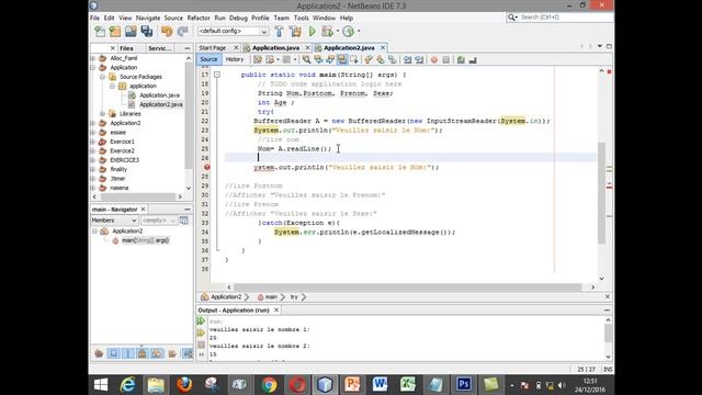Exercice 3 java avec algorithme by Jireh Pascal Nasena смотреть онлайн