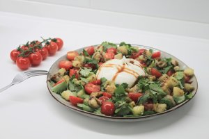 Ну какой же он ВКУСНЫЙ! САЛАТ С СЫРОМ БУРРАТА!