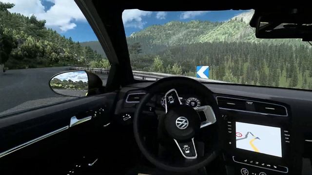 ETS2 1.44 Volkswagen Golf R Line 7.5 2018 | FSG Map Going Uphill Fast | смотреть онлайн