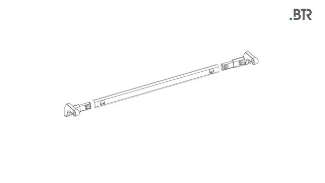 Монтаж цепного оконного привод BTR BDC Eco