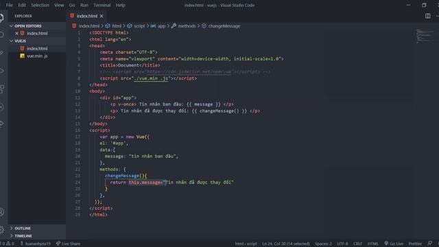 [VUEJS] v-once,v-html | Nodemy смотреть онлайн