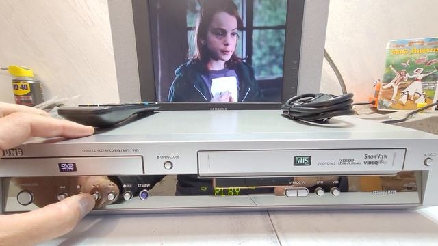 VIDEOREGISTRATORE SOLO VHS (NO DVD) SAMSUNG SV-DVD545 BELLISSIMO STEREO HI-FI 6 HEAD CON TELECOMAND смотреть онлайн