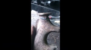 Замена выпускного коллектора Т-40/Replacement of exhaust manifold T-40