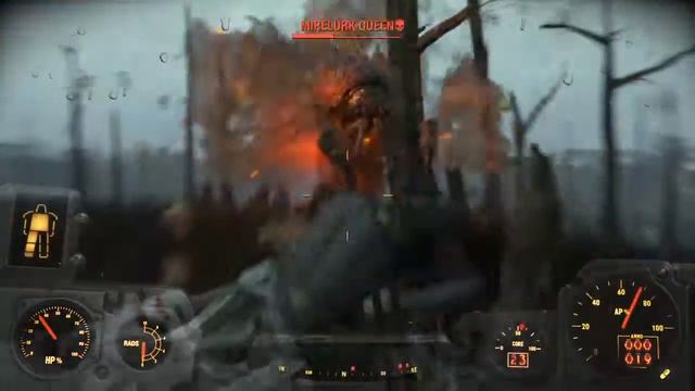Fallout 4 mirelurk queen first time kill смотреть онлайн