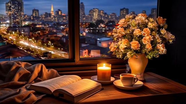 Jazz Saxophone Night | Relaxing Saxophone Melodies for a Cozy Evening - Soothing, Relax Jazz Music смотреть онлайн
