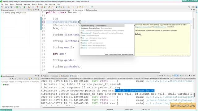 SPRING DATA JPA – 002 SEQUENCE GENERATOR CODE CORRECTION #SPRING_DATA_JPA #SPRING_BOOT_3X смотреть онлайн