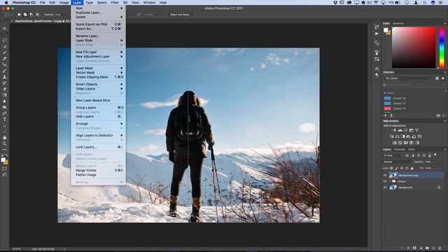 Photoshop CC Tutorial: How to create a Before & After Split Style Image смотреть онлайн