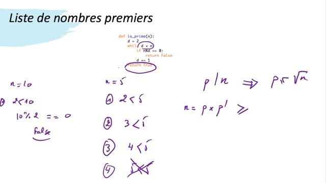 Initiation à Python : Manipulation de listes et crible d'Érastosthène смотреть онлайн