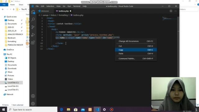 Tutorial membuat form menggunakan input dan proses php смотреть онлайн