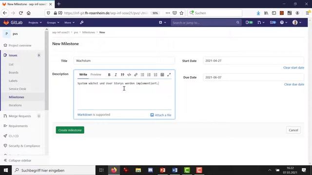 Aufgaben strukturieren über Meilensteine in gitlab смотреть онлайн