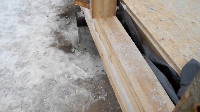 Каркасная хозпостройка - 7 - дверной проём смотреть онлайн