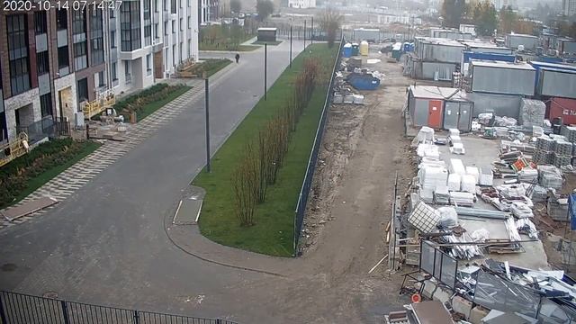ЖК "Лесопарковый" Октябрь 2020 - ход строительства (камера 3) смотреть онлайн