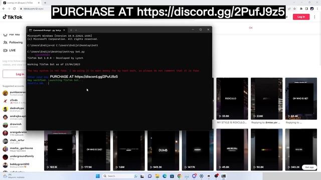 TikTok Follow Bot || https://discord.gg/7vAHcZSA3C смотреть онлайн