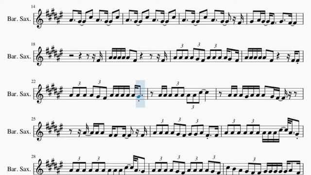 Baritone Sax Sheet Music: How to play I Hate You I Love You by Gnash ft Olivia O'brien смотреть онлайн