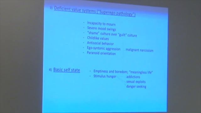 Otto Kernberg Narcissistic PD - part 1 of 4