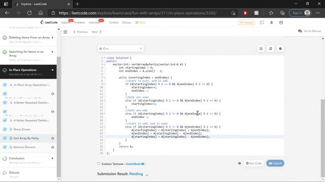 Refactoring Arrays 101 in C++ - A LeetCode Journey смотреть онлайн
