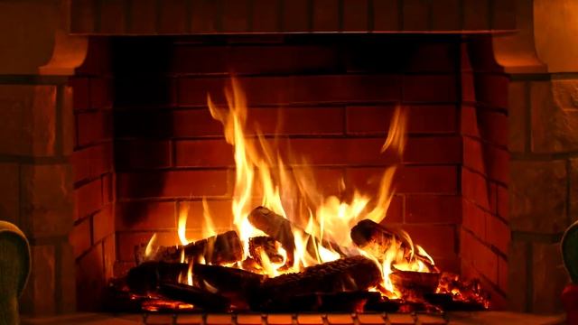 Сrackling logs in the fireplace 30 minutes. / Потрескивание поленьев в камине 30 минут. смотреть онлайн