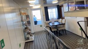 Обзор теплохода "Константин Федин". +39 в тени, зелёная стоянка в Никольском, купание в Волге.