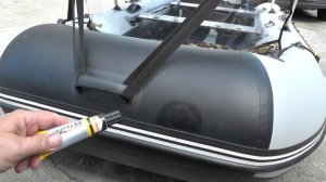 Установка тента на ПВХ лодку и  приклеивание креплений.