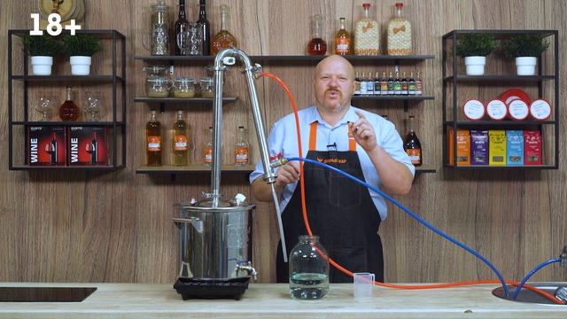 Вишневый самогон. Брага: жмых или сок. Перегонка: царга или тарелки Купаж для усиления вкуса