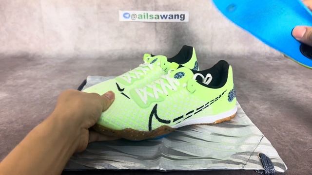 Nike React Gato – Lime Glow & Black with White with Light Photo Blue смотреть онлайн