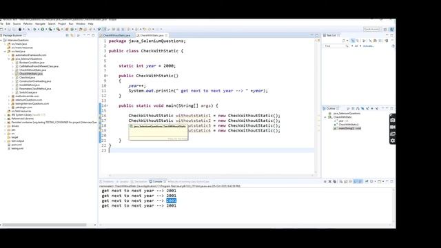 Java-Selenium # 4 | Java Static Variable | NATASA Tech смотреть онлайн
